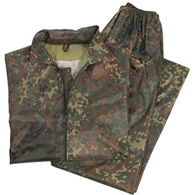 Mil-Tec Regenpak voor heren, S, camouflage S Mil-Tec Regenpak voor heren, S, camouflage S