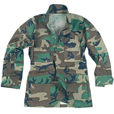 Mil-Tec BDU Combat overhemd Woodland, Woodland Camo Mil-Tec BDU Combat overhemd Woodland, Woodland Camo