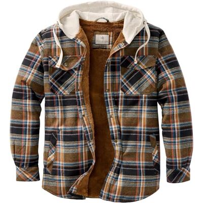 Legendary Whitetails Camp Night Berber Lined Hooded Flannel Shirt Jacket Herenjas Legendary Whitetails Camp Night Berber Lined Hooded Flannel Shirt Jacket Herenjas