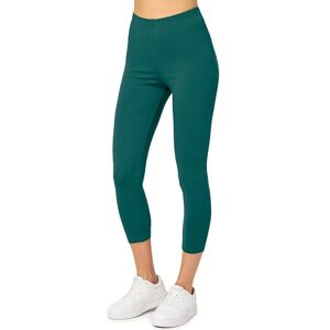 Merry Style Leggings Katoen Vrouwen Comfortabele Zachte Stretch 3/4 Leggings Vrouwen Korte Dagelijks of Thuis Ontspannen Dameskleding MS10-199, Emerald Groen L Merry Style Leggings Katoen Vrouwen Comfortabele Zachte Stretch 3/4 Leggings Vrouwen Korte Dagelijks of Thuis Ontspannen Dameskleding MS10-199, Emerald Groen L