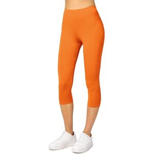 Merry Style Dames 3/4 Legging MS10-144, Oranje, XS XS Merry Style Dames 3/4 Legging MS10-144, Oranje, XS XS