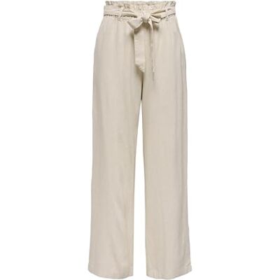 JDY say Mw Linen Belt Pant Wvn Noos Losse damesbroek (1 stuk), Crème, 36 36 JDY say Mw Linen Belt Pant Wvn Noos Losse damesbroek (1 stuk), Crème, 36 36