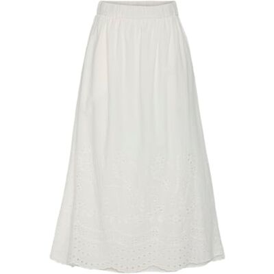 YAS luma Hw Long Skirt S. Noos luma Hw lange rok S. Noos dames (1 stuk), Star White, 44 44 YAS luma Hw Long Skirt S. Noos luma Hw lange rok S. Noos dames (1 stuk), Star White, 44 44