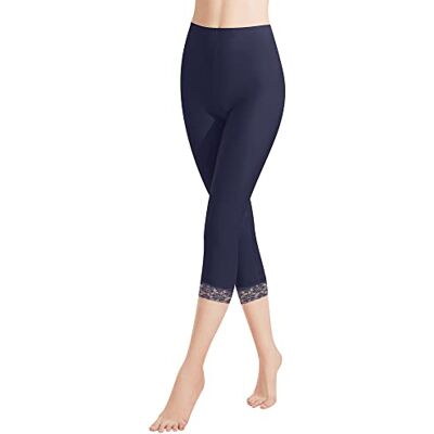 Libella 4166 Dameslegging, 3/4-broek met kant, katoen, capribroek met hoge taille, kleurrijk, slim fitnessbroek, meerkleurig M Libella 4166 Dameslegging, 3/4-broek met kant, katoen, capribroek met hoge taille, kleurrijk, slim fitnessbroek, meerkleurig M