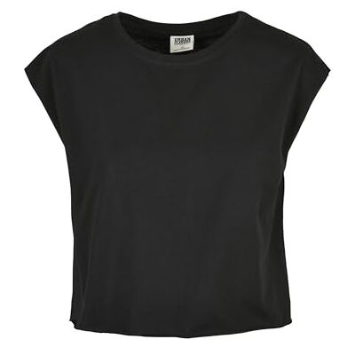 Urban Classics Dames Organic Short Tee T-shirt dames, zwart., L L Urban Classics Dames Organic Short Tee T-shirt dames, zwart., L L