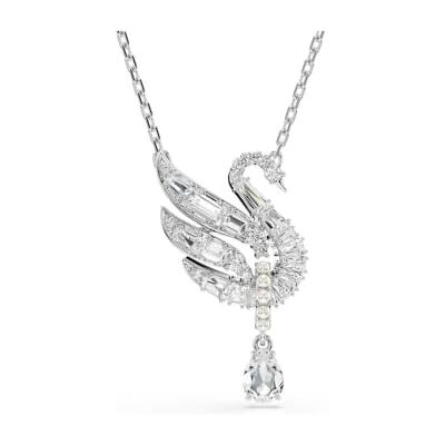 Swarovski Swan Collection, wit, rhodium geplateerd Swarovski Swan Collection, wit, rhodium geplateerd