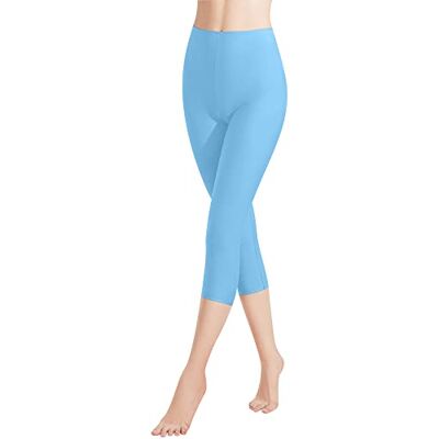 Libella 1/3 stuks dameslegging, lengte 3/4 kleurrijke capribroek met hoge taille, capribroek, sportpak, slim fit, katoenen kleding 4161VA, 1 pak lichtblauw M Libella 1/3 stuks dameslegging, lengte 3/4 kleurrijke capribroek met hoge taille, capribroek, sportpak, slim fit, katoenen kleding 4161VA, 1 pak lichtblauw M