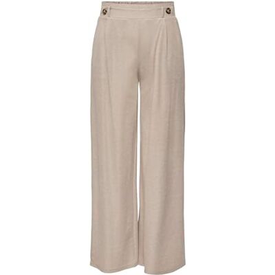 JDY BIRDIE GEGGO JRS NOOS lange broek kasteel grijs/zwarte knopen, kasteel grijs/detail: gemêleerd, M / 32L M / 32L JDY BIRDIE GEGGO JRS NOOS lange broek kasteel grijs/zwarte knopen, kasteel grijs/detail: gemêleerd, M / 32L M / 32L