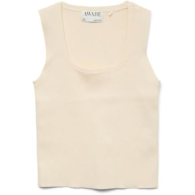 Vero Moda Vmpoppy Sl Square Neck Top Vma Noos Vmpoppy Sl Vma Noos Damestop met vierkante hals (1 stuk), Bone White, S S Vero Moda Vmpoppy Sl Square Neck Top Vma Noos Vmpoppy Sl Vma Noos Damestop met vierkante hals (1 stuk), Bone White, S S