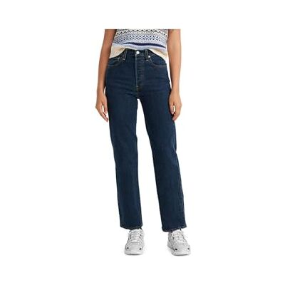 Levis Ribcage Straight Enkeljeans voor dames, Salsa Dark Stone, 25 W/27 l 25W / 27L Levis Ribcage Straight Enkeljeans voor dames, Salsa Dark Stone, 25 W/27 l 25W / 27L
