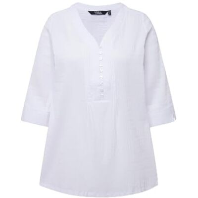 Ulla Popken Tuniek damesblouse, Sneeuwwitje 68-70 Ulla Popken Tuniek damesblouse, Sneeuwwitje 68-70