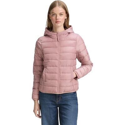 TOM TAILOR Denim Lichte gewatteerde damesjas met capuchon, 26271 Bristly Rose, XS XS TOM TAILOR Denim Lichte gewatteerde damesjas met capuchon, 26271 Bristly Rose, XS XS
