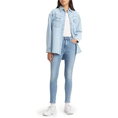 Levis 721 skinny jeans met hoge taille voor dames (1 stuk) 24W / 28L Levis 721 skinny jeans met hoge taille voor dames (1 stuk) 24W / 28L