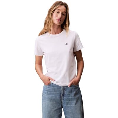 Calvin Klein Archive Jersey Crew Tee Eu Lv047b224g T-shirts voor dames, Briljant wit, XXS XXS Calvin Klein Archive Jersey Crew Tee Eu Lv047b224g T-shirts voor dames, Briljant wit, XXS XXS