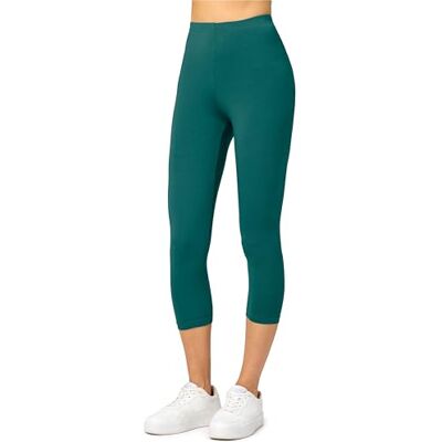 Merry Style Dames 3/4 Legging MS10-144, Smaragd Groen, M M Merry Style Dames 3/4 Legging MS10-144, Smaragd Groen, M M