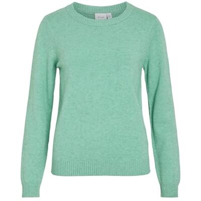 VILA Viril Gebreide basic damestrui met lange mouwen en ronde hals, XL XL VILA Viril Gebreide basic damestrui met lange mouwen en ronde hals, XL XL