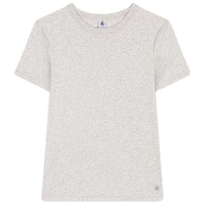 Petit Bateau A0a18 T-shirt met korte mouwen voor dames (1 stuk), grijs., S S Petit Bateau A0a18 T-shirt met korte mouwen voor dames (1 stuk), grijs., S S