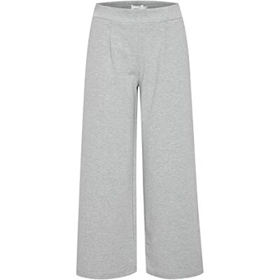 Ichi Ihkate Sus Wide Pa Casual zakelijke broek voor dames, 200318/grijs gemengd, L L Ichi Ihkate Sus Wide Pa Casual zakelijke broek voor dames, 200318/grijs gemengd, L L