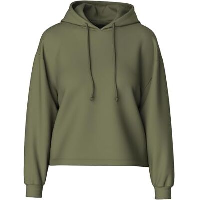 PIECES PCCHILLI LS Hoodie Noos BC Sweatshirt met capuchon voor dames, Lichen groen S PIECES PCCHILLI LS Hoodie Noos BC Sweatshirt met capuchon voor dames, Lichen groen S