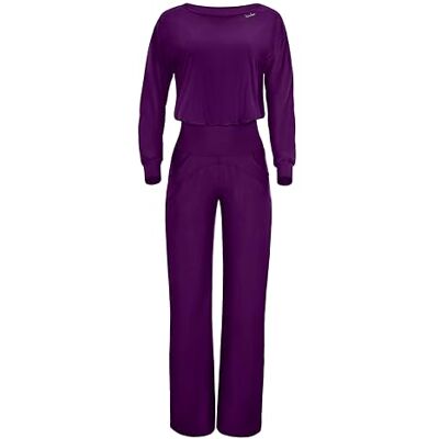 WINSHAPE Functionele en comfortabele jumpsuit voor dames, JS101LSC, comfortabele stijl, fitness, vrije tijd, yoga, pilates WINSHAPE Functionele en comfortabele jumpsuit voor dames, JS101LSC, comfortabele stijl, fitness, vrije tijd, yoga, pilates