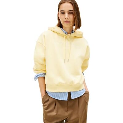 Tommy Hilfiger Corp Logo Mdrn Hoodie Ww0ww47832 Damestrui met capuchon (1 stuk), Geel (zesté geel), M M Tommy Hilfiger Corp Logo Mdrn Hoodie Ww0ww47832 Damestrui met capuchon (1 stuk), Geel (zesté geel), M M