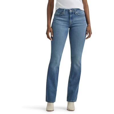 Lee Regular Fit Bootcut Jeans Dames Jeans, Heritage Fade 8 Lee Regular Fit Bootcut Jeans Dames Jeans, Heritage Fade 8