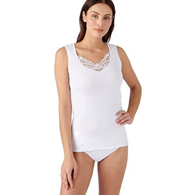 Damart Tanktop met Guipure T-shirt voor dames Damart Tanktop met Guipure T-shirt voor dames