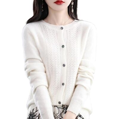 MOGSA Lente en herfst trui vest dames opengewerkte wollen vest kasjmier top naadloze gebreide trui outdoor shirt tour MOGSA Lente en herfst trui vest dames opengewerkte wollen vest kasjmier top naadloze gebreide trui outdoor shirt tour
