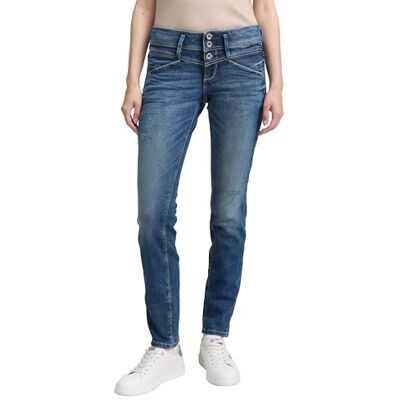 TOM TAILOR dames Alexa Slim Jeans met biologisch katoen 1017120, 10125 Random Bleached Blue Denim, 31W / 32L 31W / 32L TOM TAILOR dames Alexa Slim Jeans met biologisch katoen 1017120, 10125 Random Bleached Blue Denim, 31W / 32L 31W / 32L