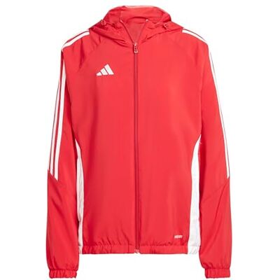 Adidas Veste de football en textile pour femme Tiro 24 Rouge/blanc Taille L (42-44) Adidas Veste de football en textile pour femme Tiro 24 Rouge/blanc Taille L (42-44)