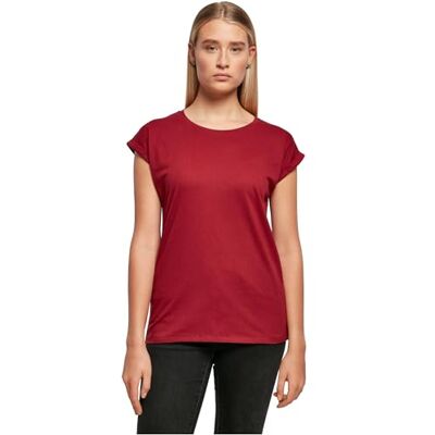 Build Your Brand Dames Extended Shoulder Tee T-shirt voor dames (1 stuk) 4XL Build Your Brand Dames Extended Shoulder Tee T-shirt voor dames (1 stuk) 4XL