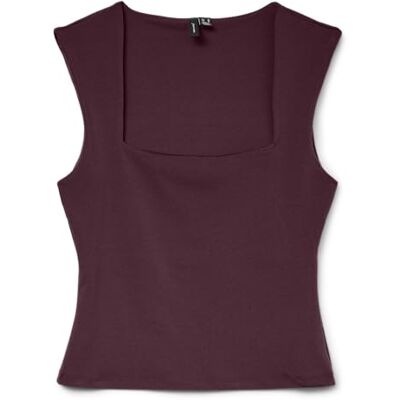 Vero Moda Vmmillion Sl Square Neck Top Jrs Noos Vmmillion Sl Jrs Noos Damestop met vierkante hals (1 stuk), Wijn, L L Vero Moda Vmmillion Sl Square Neck Top Jrs Noos Vmmillion Sl Jrs Noos Damestop met vierkante hals (1 stuk), Wijn, L L
