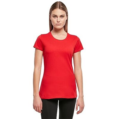 Build Your Brand Basic T-shirt met korte mouwen voor dames met ronde hals van katoen in vele kleuren verkrijgbaar maten XS tot 5XL, urban rood, 3XL 3XL Build Your Brand Basic T-shirt met korte mouwen voor dames met ronde hals van katoen in vele kleuren verkrijgbaar maten XS tot 5XL, urban rood, 3XL 3XL