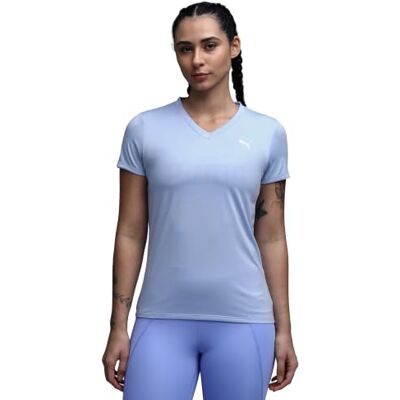 Puma W Tad Essential V-hals T-shirt uniseks (1 stuk) Puma W Tad Essential V-hals T-shirt uniseks (1 stuk)