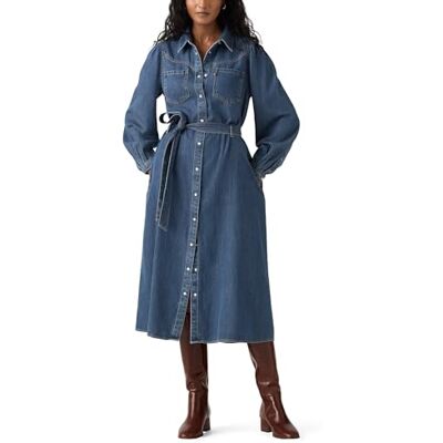 Levis Journey Ls Maxi-jurk, hemelblauw, L L Levis Journey Ls Maxi-jurk, hemelblauw, L L