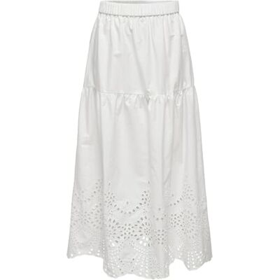 Only Onlroxanne Alicia WVN Cloud Dancer zomerrok voor dames, XS XS Only Onlroxanne Alicia WVN Cloud Dancer zomerrok voor dames, XS XS