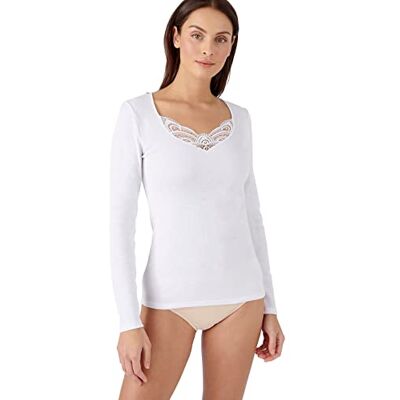 Damart T-shirt met lange mouwen Fine Côte Guipure Thermolactyl Damart T-shirt met lange mouwen Fine Côte Guipure Thermolactyl