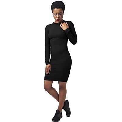 Urban Classics Robe Côtelée pour Femme Robe Femme (lot de 1) L Urban Classics Robe Côtelée pour Femme Robe Femme (lot de 1) L