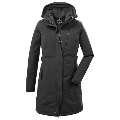 Killtec Kow 165 Wmn Prk Functionele parka met afneembare kap voor dames 42 Killtec Kow 165 Wmn Prk Functionele parka met afneembare kap voor dames 42