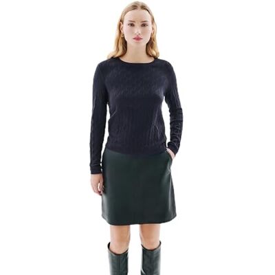 Caroll 232k-manina damestrui met ronde hals, regular fit, Marinier, XS XS Caroll 232k-manina damestrui met ronde hals, regular fit, Marinier, XS XS
