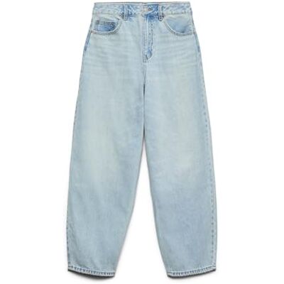 Vero Moda Vmbilie Dames Jeans Hoge Taille Vat Fit Lichtblauw Jeans 28W / 32L Taille 28 / lengte 32 Vero Moda Vmbilie Dames Jeans Hoge Taille Vat Fit Lichtblauw Jeans 28W / 32L Taille 28 / lengte 32