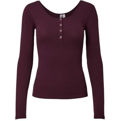 PIECES Pckitte Ls Top Noos Bc T-shirt met lange mouwen voor dames M PIECES Pckitte Ls Top Noos Bc T-shirt met lange mouwen voor dames M