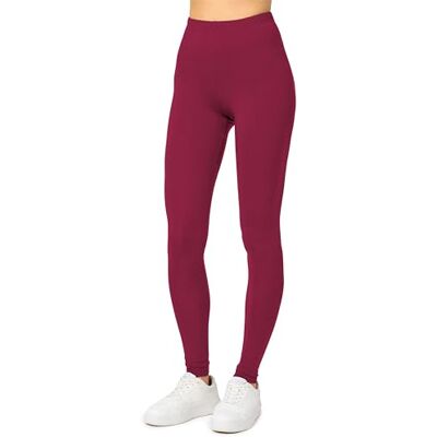 Merry Style Dames Lange Legging MS10-143, Bourgondië, M M Merry Style Dames Lange Legging MS10-143, Bourgondië, M M