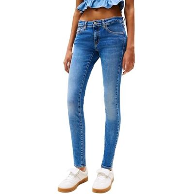 Tommy Jeans Sophie Lw Skn Bi0234 Dw0dw20668 zeer slank dames, Denim (Denim Medium) 26W / 34L Tommy Jeans Sophie Lw Skn Bi0234 Dw0dw20668 zeer slank dames, Denim (Denim Medium) 26W / 34L