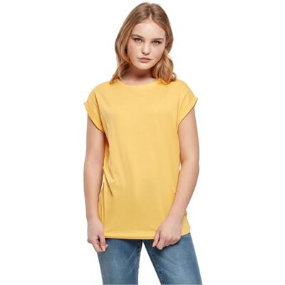 Urban Classics Tb771-ladies Extended Shoulder Tee T-shirt voor dames (1 stuk), geel (dimyellow), XS XS Urban Classics Tb771-ladies Extended Shoulder Tee T-shirt voor dames (1 stuk), geel (dimyellow), XS XS