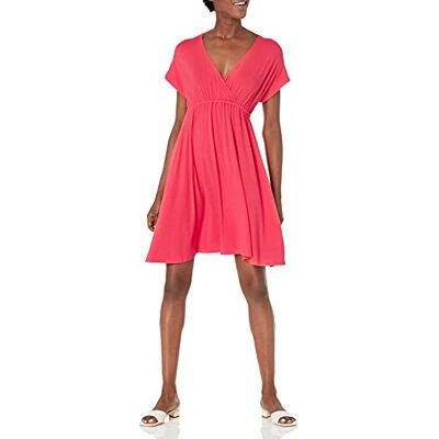 Amazon Essentials Tuniekjurk (grote maten beschikbaar) dames, rood, L L Amazon Essentials Tuniekjurk (grote maten beschikbaar) dames, rood, L L
