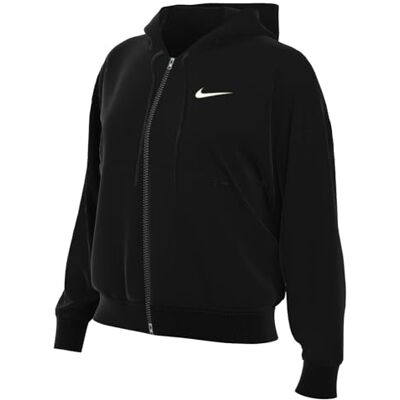 Nike Dameshoodie, Full Zip Ls Top W Nsw Phnx Flc Fz Os Hoodie, Black/Sail, DQ5758-010, M Nike Dameshoodie, Full Zip Ls Top W Nsw Phnx Flc Fz Os Hoodie, Black/Sail, DQ5758-010, M