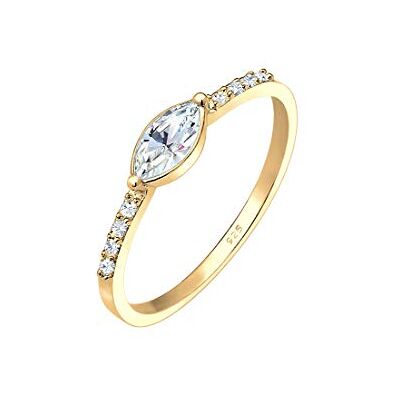 Elli solitaire ring voor dames, verlovingsring, zilver Elli solitaire ring voor dames, verlovingsring, zilver