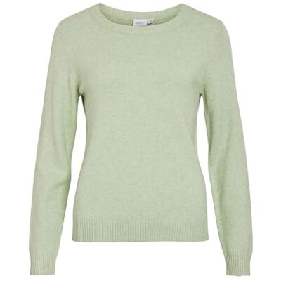 VILA Viril O-hals L/S gebreide top Noos gebreide damestrui, Rookgroen, XS XS VILA Viril O-hals L/S gebreide top Noos gebreide damestrui, Rookgroen, XS XS