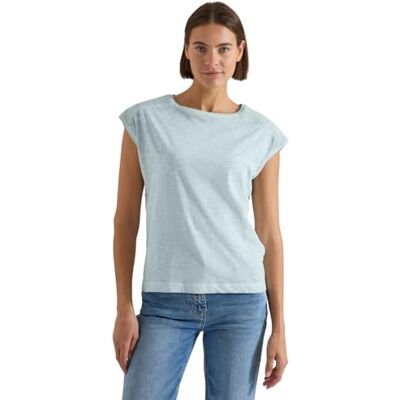 Cecil 3229926 T-shirt Garment Dye dames (1 stuk), Crystal Mint M Cecil 3229926 T-shirt Garment Dye dames (1 stuk), Crystal Mint M